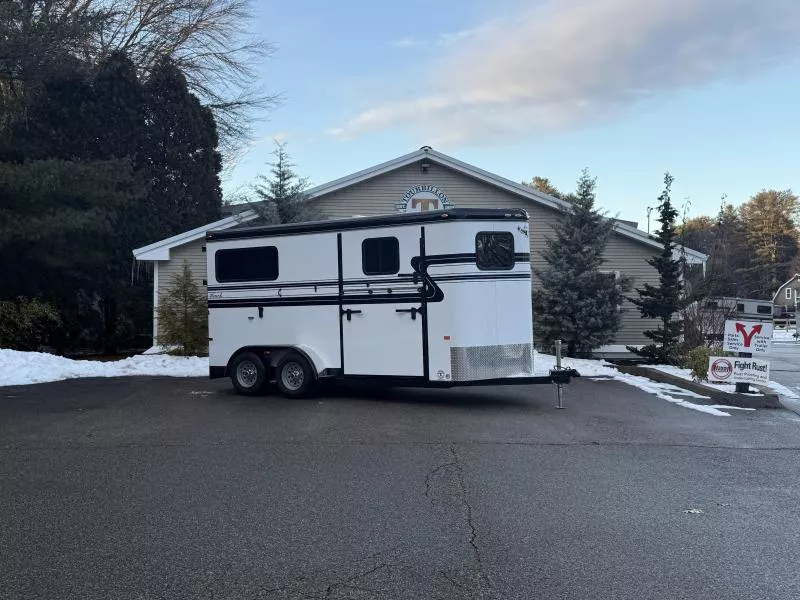 2026 Hawk Trailers 2 HORSE BP W/ SIDE RAMP & DRESS