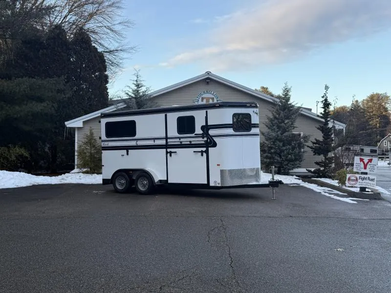 2026 Hawk Trailers 2 HORSE BP W/ SIDE RAMP & DRESS