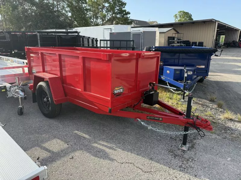 2025 Covered Wagon Trailers 4x8 Hand Pump Dump Trailer