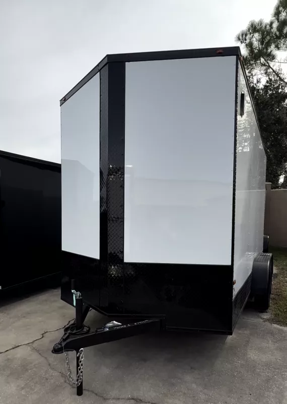 2025 All World Trailers 7x14x8 Cargo / Enclosed Trailer