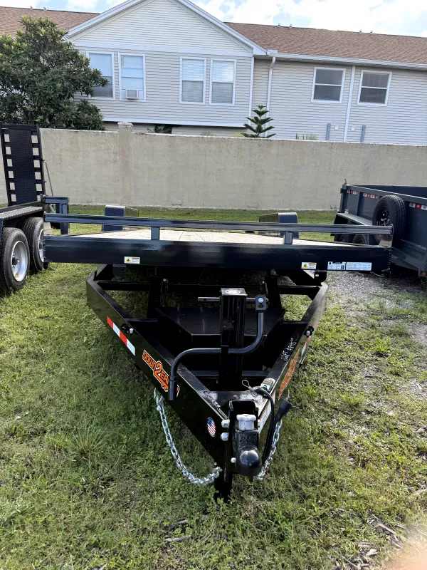 2024 Down 2 Earth Trailers 8222 wood deck powertilt Car Hauler