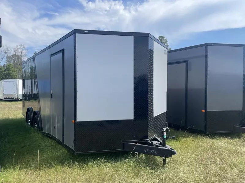 2026 Rock Solid Cargo 8.5 x 20 TA Enclosed Cargo Trailer | Polycore, Semi-Screwless, 5200lb Torsion Axles, 7ft, Blackout, Alloy Wheels