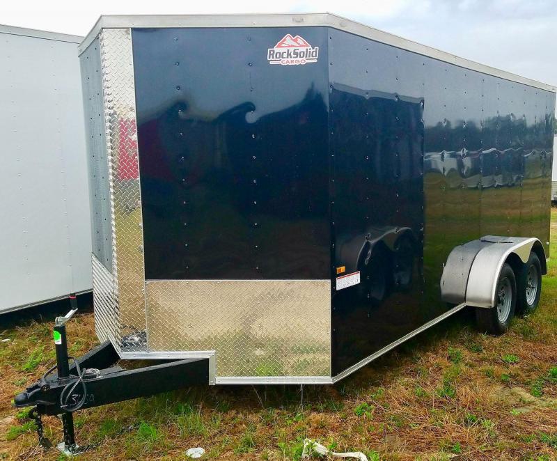 2022 Rock Solid 7X16 TA Enclosed Cargo Trailer Rock Solid Cargo