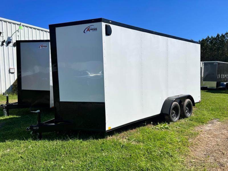 2026 Xtreme Cargo 7x16 TA Polycore Enclosed Cargo Trailer | 7ft Intrerior, Semi-Screwless, Blackout, Ramp
