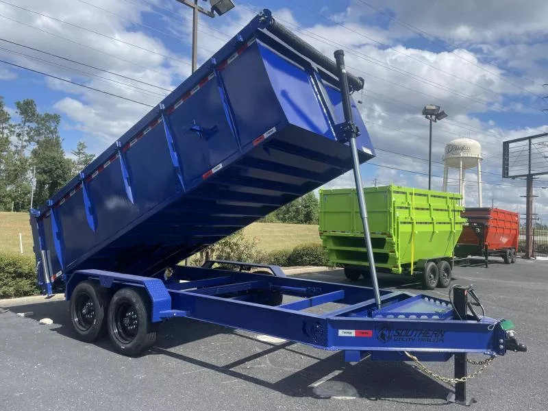 2026 Southern Utility 7x16x4 Dump Trailer – 16K GVWR, Telescopic Lift, 10" Frame