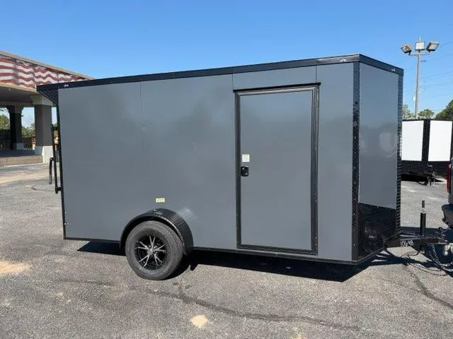 2026 South Georgia 6 X 12 SA Enclosed Cargo Trailer | Spoiler, Polycore, 6'6" Interior, Alloy Wheels