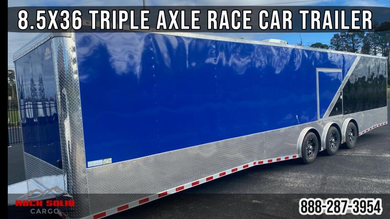 2022 Rock Solid Cargo 8.5X36 Triple Axle Enclosed Cargo Trailer / Race