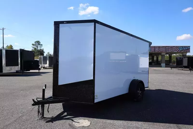 2025 South Georgia 6 X 12 SA Enclosed Cargo Trailer | Spoiler, Polycore, 6'6" Interior, Alloy Wheels
