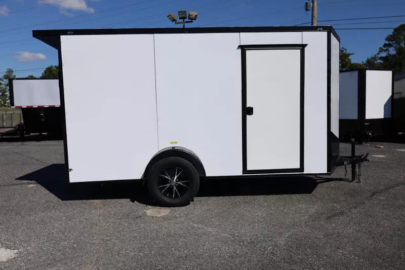 2025 South Georgia 6 X 12 SA Enclosed Cargo Trailer | Spoiler, Polycore, 6'6" Interior, Alloy Wheels