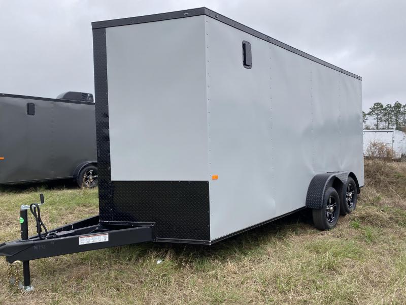 2022 Rock Solid Cargo 7x16 Enclosed Cargo Trailer Blackout Special