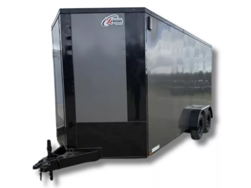 2026 Xtreme Cargo 7x16 TA Polycore Enclosed Cargo Trailer | 7ft Interior, Semi-Screwless, Blackout