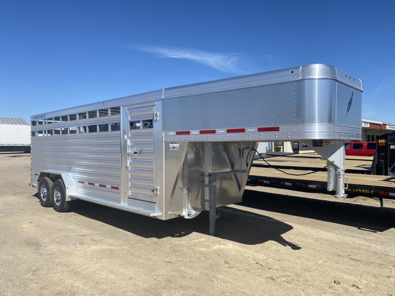2022 FEATHERLITE 8127 7x20 GOOSENECK LIVESTOCK TRAILER 2022 FEATHERLITE 8127 7x20 GOOSENECK LIVESTOCK TRAILER