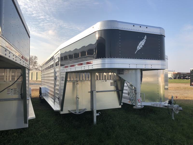 2019 FEATHERLITE 8127 7' X 24' LIVESTOCK GOOSENECK TRAILER 2019 FEATHERLITE 8127 7' X 24' LIVESTOCK GOOSENECK TRAILER