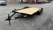 2026 Premier 8X16 FLAT WOOD DECK CAR HAULER 7K TATB 