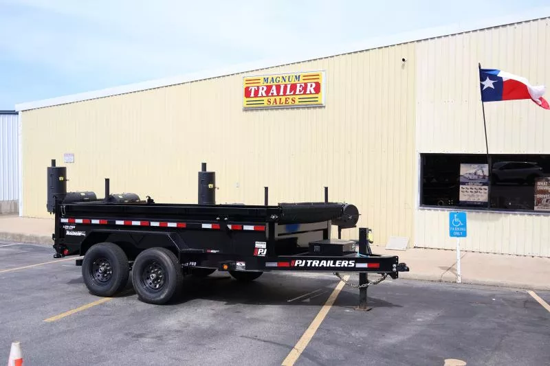 2025 - 7' x 12' - PJ - 16K Low Pro Dump Trailer with 14ply Tires