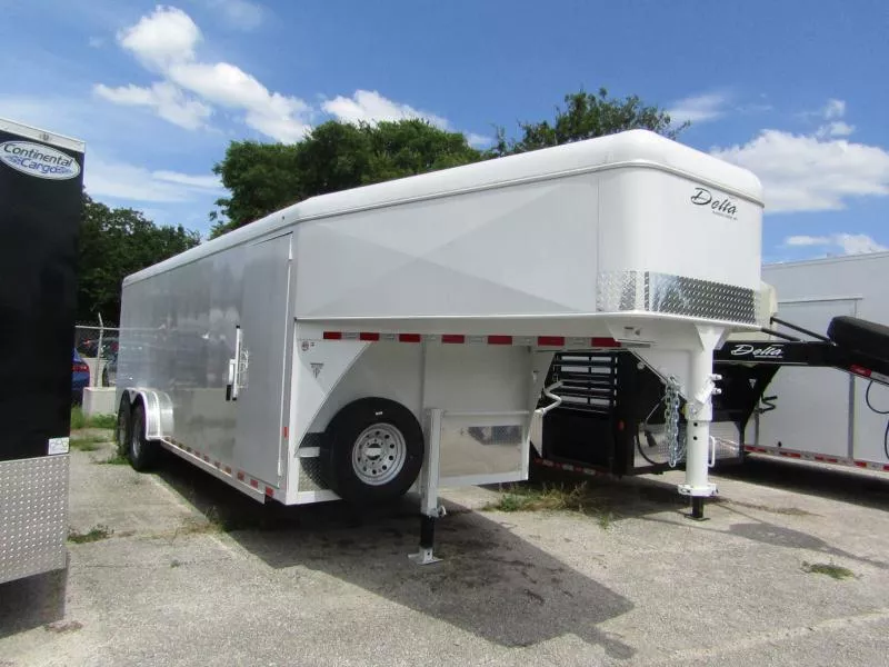 2025 Delta Manufacturing 22X7'6TA5GN-RD-WHITE Cargo / Enclosed Trailer