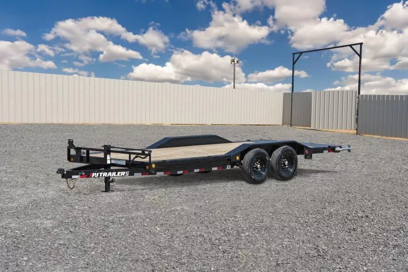 2025 PJ Trailers - 8.5x24 14K Super Wide Equipment Trailer w 5' slide in ramps