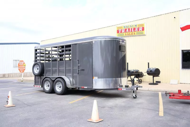 2025 Delta Manufacturing 16X6'8 500COMBO Stock Trailer