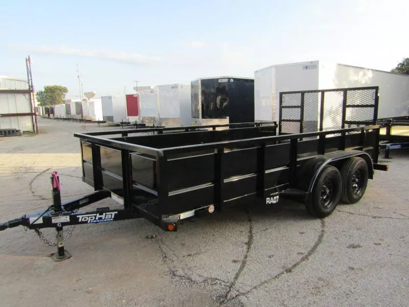 2026 Top Hat Trailers 14X83-RA-BLACK Utility Trailer