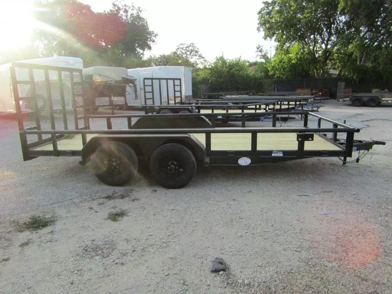 2025 Bellwether MFG 16'X83"-PT-TG-BLACK Utility Trailer
