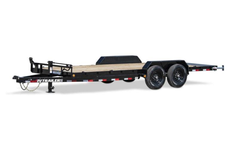 2024 20' x 7' PJ 14K Equipment Hauler w/ 2' Dovetail and heavy duty fold up ramps + spare tire 2024 20' x 7' PJ 14K Equipment Hauler w/ 2' Dovetail and heavy duty fold up ramps + spare tire