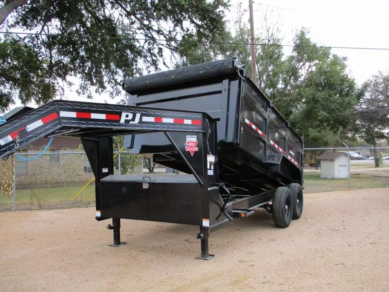 2025 - 7' x 14' - PJ - 14K Gooseneck Dump Trailer with 4' High sides and 14ply Tires