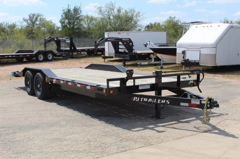 2025 PJ Trailers - 8.5x24 14K Super Wide Equipment Trailer w 5' slide in ramps