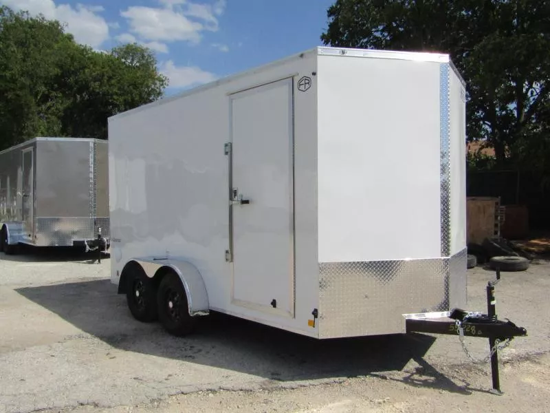 2026 Continental Trailers VHW714TA2-RD-WHITE #055228 Cargo / Enclosed Trailer