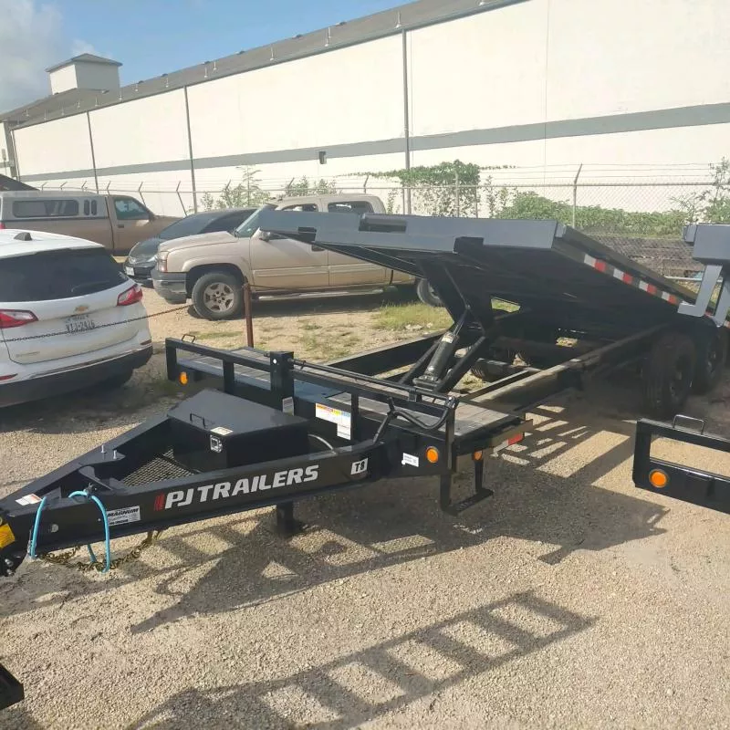 2025 PJ Trailers T824-TILT Tilt Trailer, BUMPER PULL DECK OVER TILT