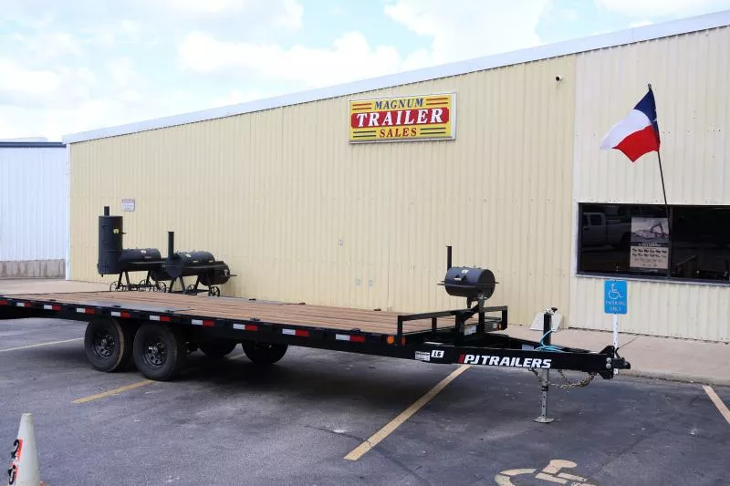2025 - 8.5' x 20' PJ 10K Medium Duty Deck Over Trailer w/ 6ft slide in ramps