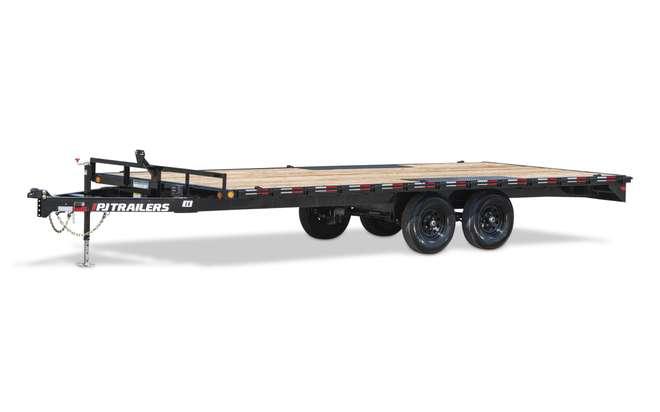 2025 20' x 8' PJ Deck-over 10k straight deck w 6' slide in ramps and 3 extra pairs of D-Rings
