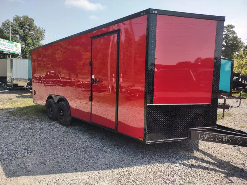 2026 Quality Cargo 8.5'x20'x6.6'TA3Polycore RED BOP with Wing Enclosed Trailer