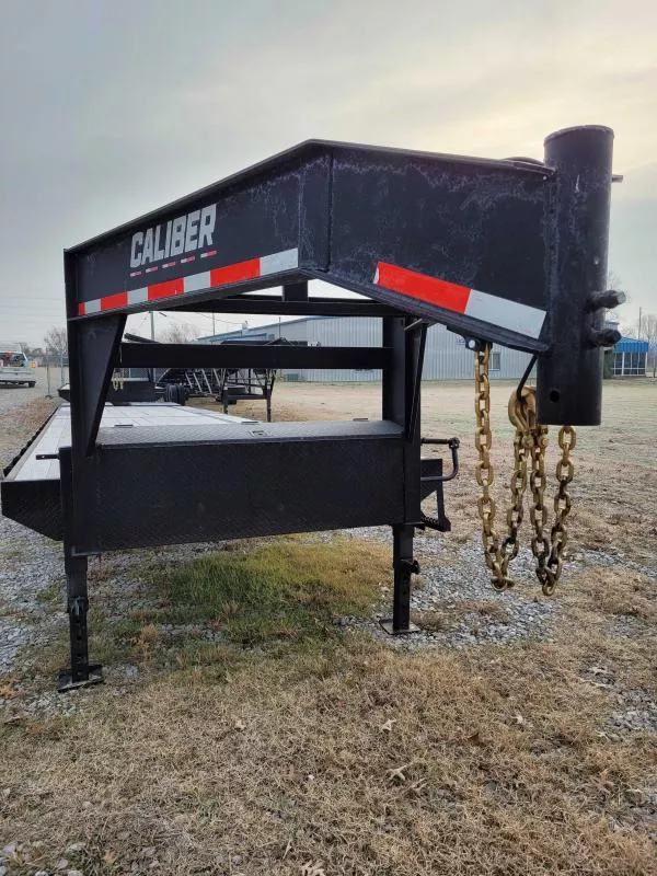 2023 Caliber Trailer Mfg 8.5x40 Gooseneck Flatbed Flatbed Trailer