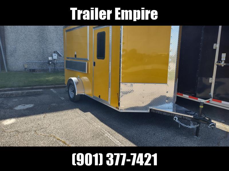 2023 Quality Cargo 6 x 12Yellow SA Concession Package Enclosed Trailer