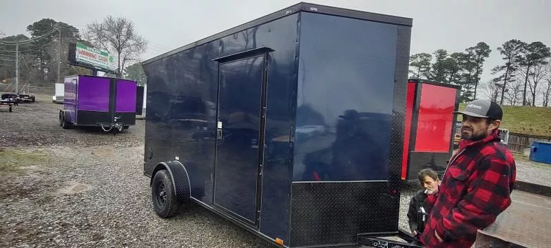 2026 Quality Cargo 6' x 12'x6.3' INDIGO BLUE - Single Axel  Enclosed Trailer