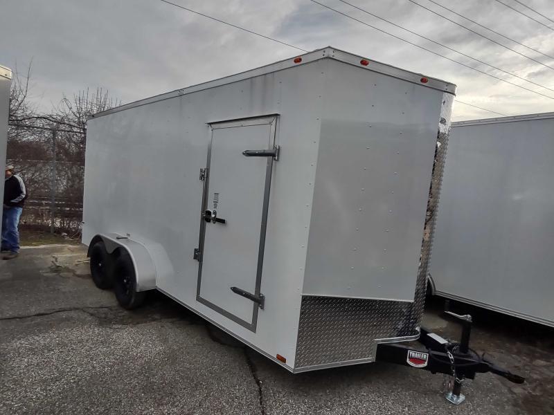 2023 Cynergy Cargo 7'x16' White Ramp Rear Door Cargo / Enclosed Trailer