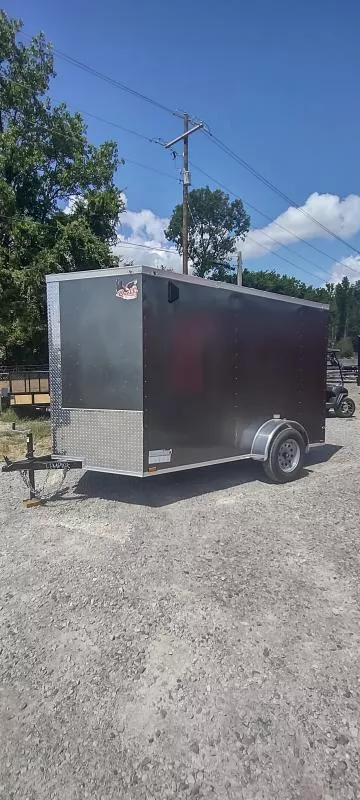2026 Quality Cargo 6' x 10' x6.6'- Single Axel Enclosed Trailer-Charcoal Gray