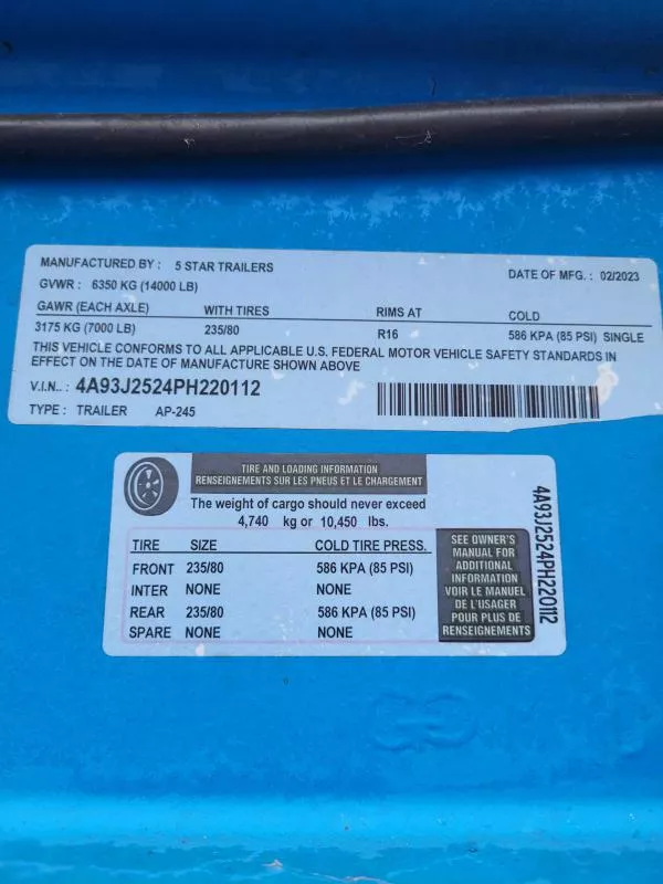 used Equipment / Flatbed Trailers 5 Star Trailers  for sale, in Union City, TN Thumbnail 4