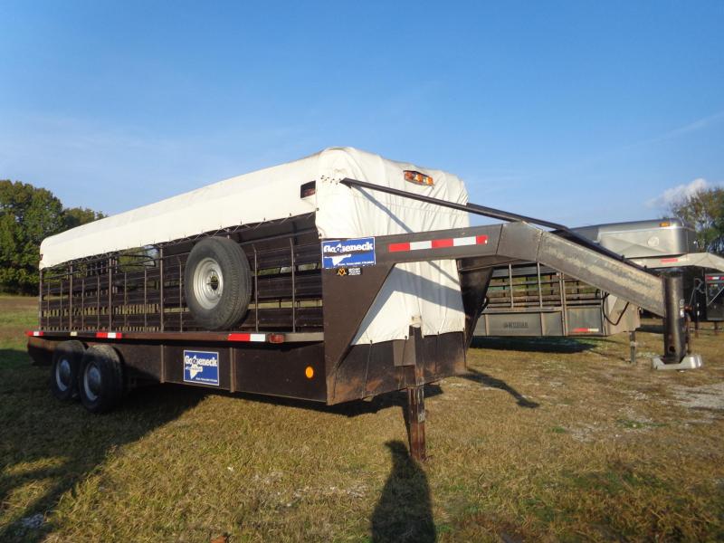 USED 1986 Gooseneck Brand 20 x 6 Livestock Trailer USED 1986 Gooseneck Brand 20 x 6 Livestock Trailer