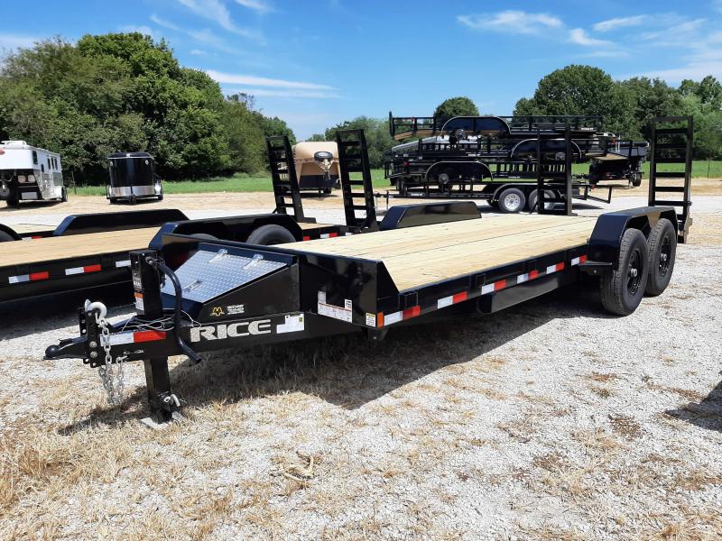 Rice 82 x 18+2 14000# Bumper Pull Heavy Duty Flatbed Trailer Rice 82 x 18+2 14000# Bumper Pull Heavy Duty Flatbed Trailer