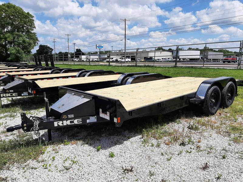 Rice 82 x 16'+2' Bumper Pull 7000# Magnum Car Hauler Flatbed Trailer Rice 82 x 16'+2' Bumper Pull 7000# Magnum Car Hauler Flatbed Trailer