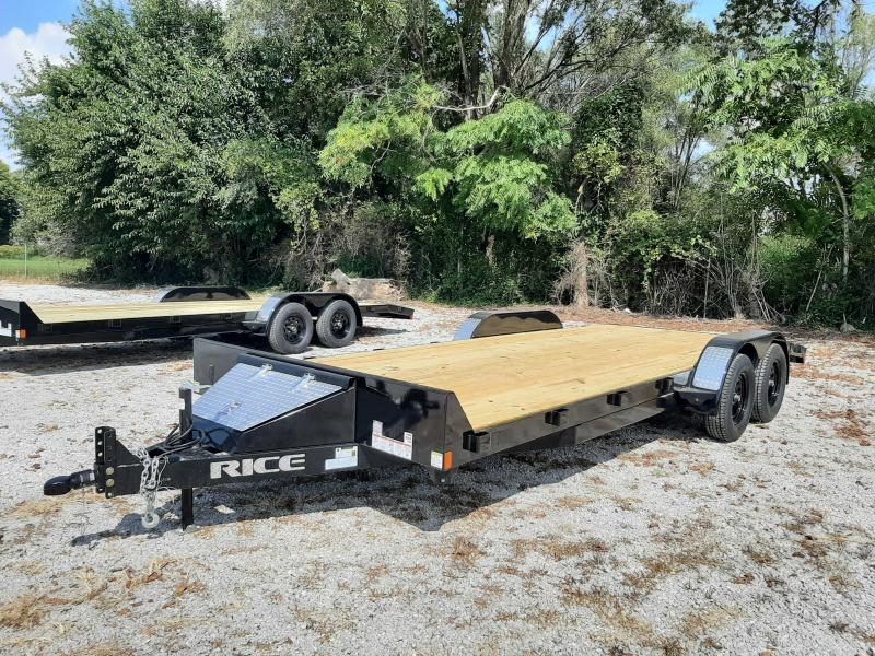 Rice 82 x 18'+2' Bumper Pull 7000 Magnum Car Hauler Flatbed Trailer
