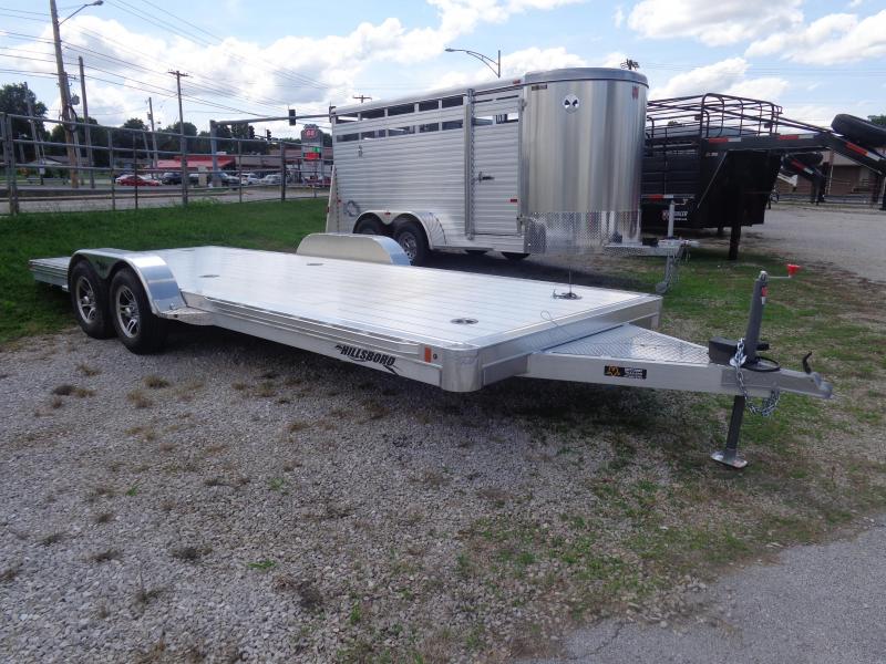 Hillsboro 20' x 6'10 Aluminum Bumper Pull Car Hauler Flatbed Trailer Hillsboro 20' x 6'10 Aluminum Bumper Pull Car Hauler Flatbed Trailer