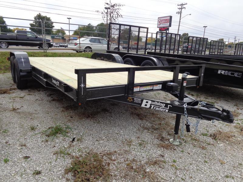 Bulldog 82 x 18' + 2' Bumper Pull 7000# Economy Car Hauler Flatbed Bulldog 82 x 18' + 2' Bumper Pull 7000# Economy Car Hauler Flatbed
