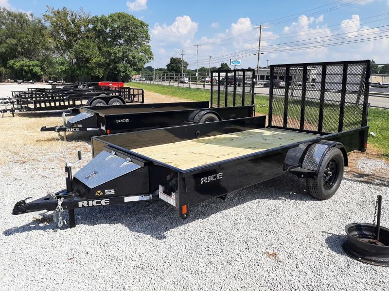 Rice 76 x 12' Stealth Bumper Pull Black Utility Trailer Rice 76 x 12' Stealth Bumper Pull Black Utility Trailer