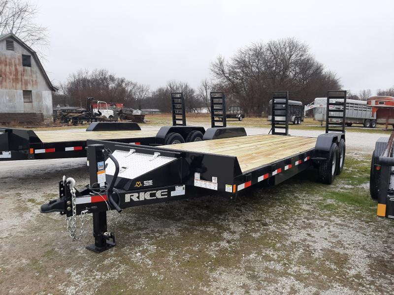 Rice 82 x 20+2 14000 Bumper Pull Heavy Duty Flatbed Trailer Near Me