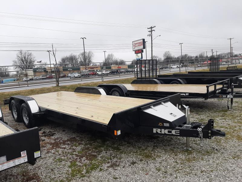 Rice 82 x 18'+2' Bumper Pull 7000 Magnum Car Hauler Flatbed Trailer