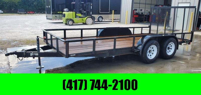 2004 Double 77X16 TANDEM 7K UTILITY W/4' GATE 5" CHANNEL TONGUE & NEW TIRES 2004 Double 77X16 TANDEM 7K UTILITY W/4' GATE 5" CHANNEL TONGUE & NEW TIRES