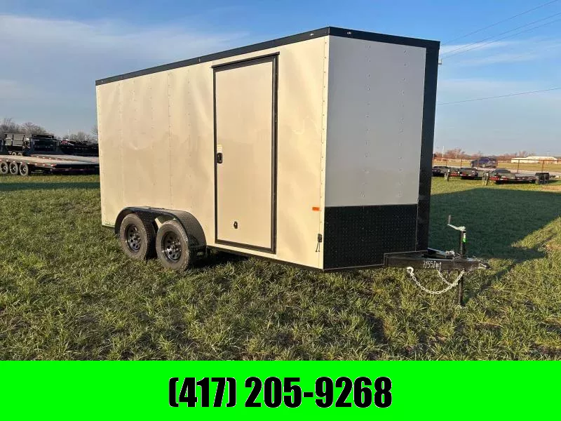 2026 Rock Solid 7x14 Tandem 7K Cargo w/ Ramp Door & 7' Interior Height ...
