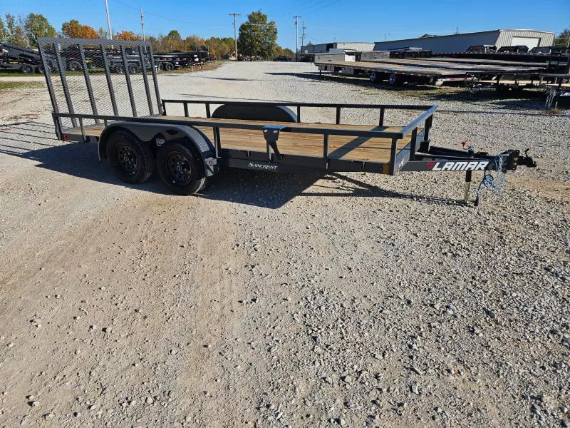 2026 Lamar 83X16 TANDEM 7K PIPETOP UTILITY W/4' SPRING GATE